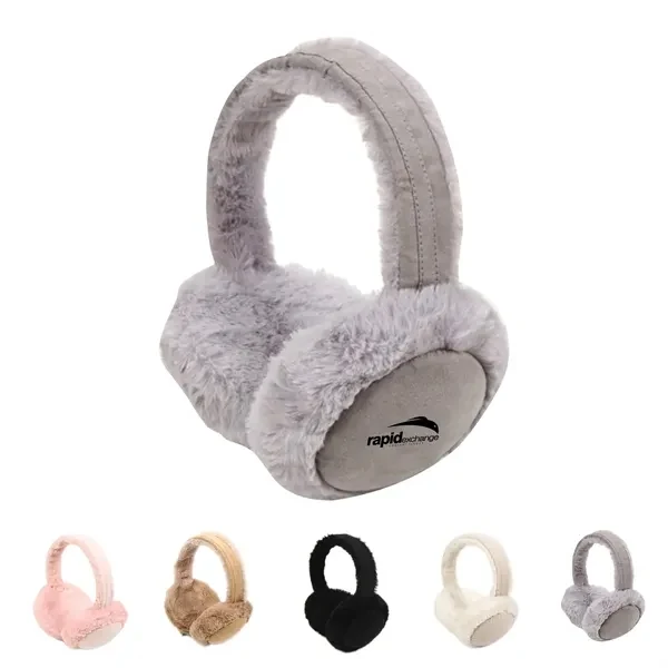 Custom Plush Polyester Ear Muffs with Terry Lining — Winter Warmth Promo Accessory 1