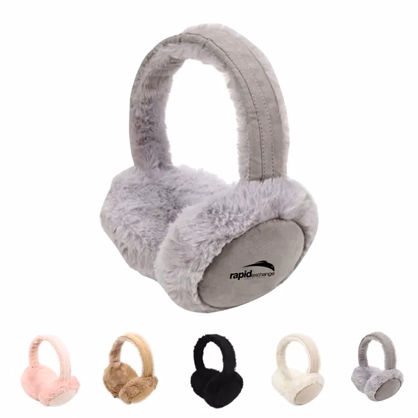Custom Plush Polyester Ear Muffs with Terry Lining — Winter Warmth Promo Accessory