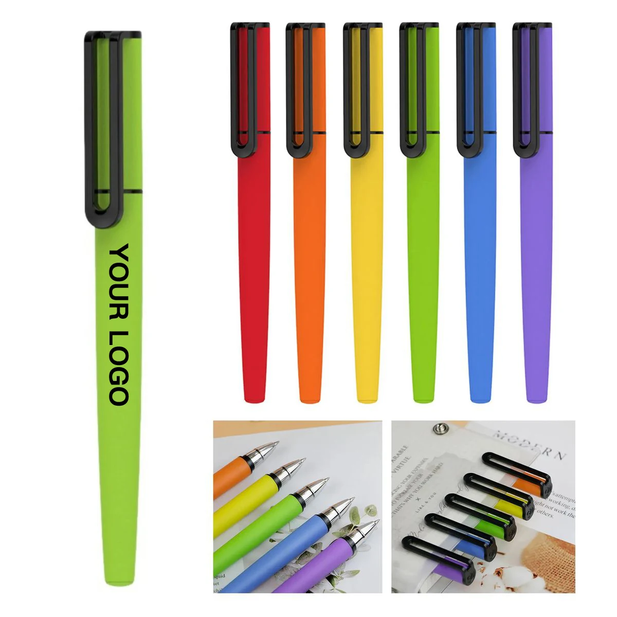 Plastic Slim Barrel Gel Writing Pen 1