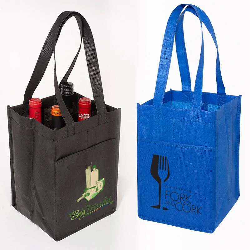 4-Bottle Wine Tote (Non-Woven) 1