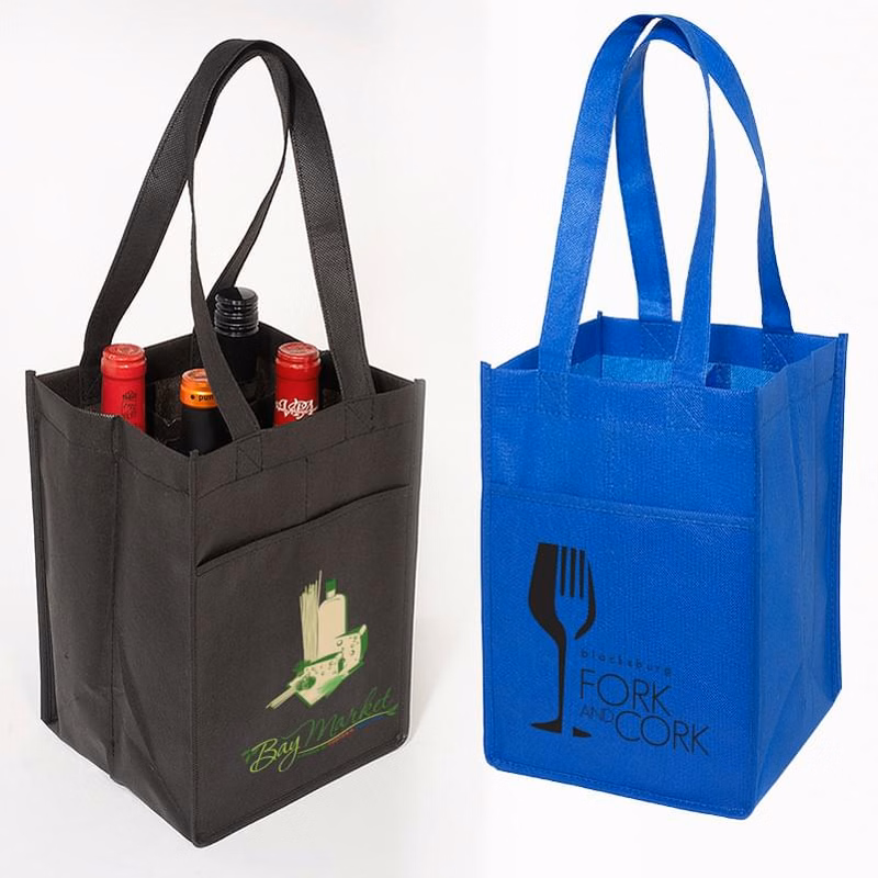 4-Bottle Wine Tote (Non-Woven)