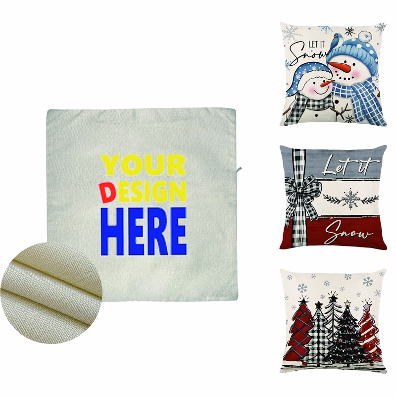Comfortable Customizable Linen Pillowcase