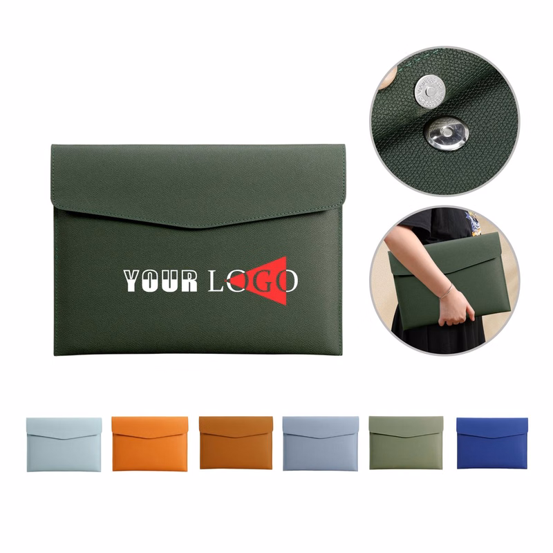 PU Leather A4 Document Holder File Organizer