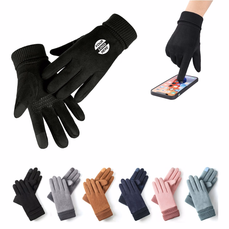 Touch Screen Suede Gloves