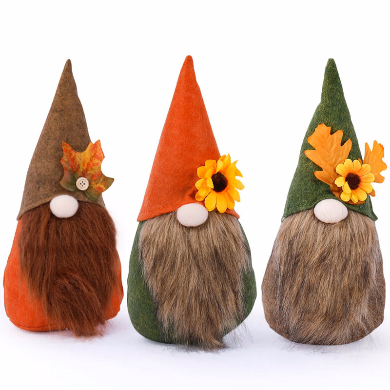 Thanksgiving Maple Leaf Sunflower Harvest Festival Doll