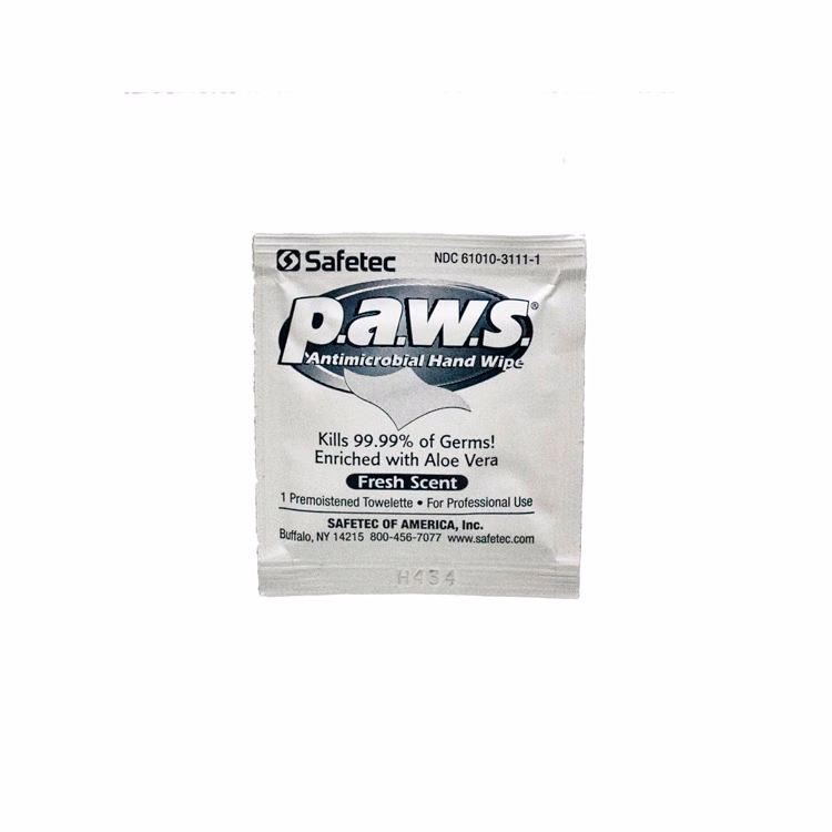 P.A.W.S. Antimicrovial Hand Wipe