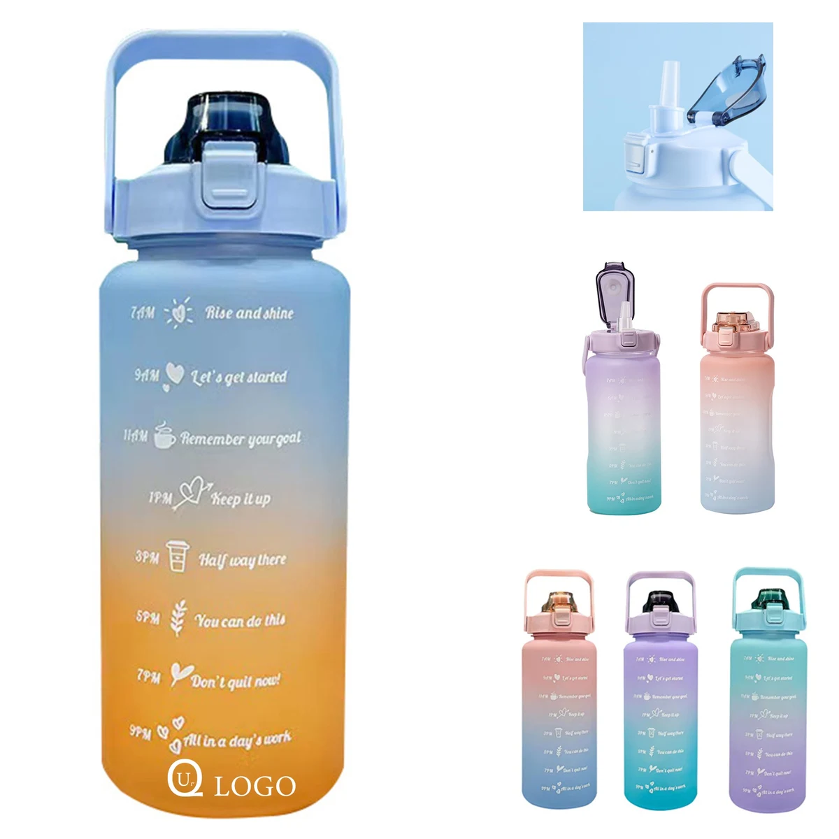 64Oz Time Mark Water Bottles 1