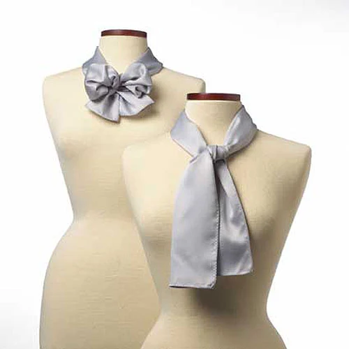 Light Gray Silk Scarf - 8"x45" 1