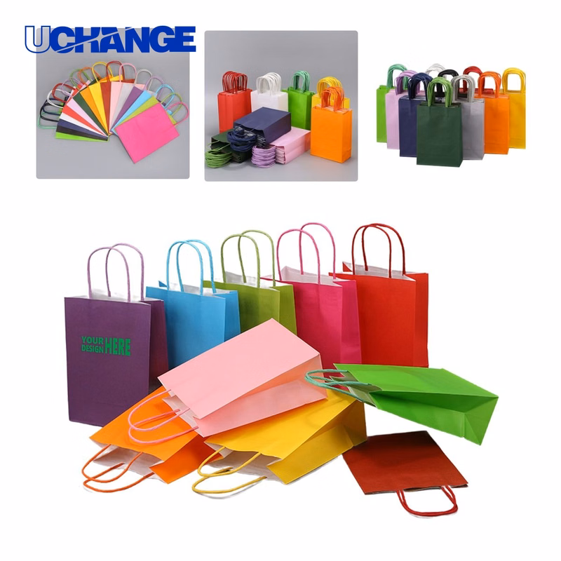 Assorted Kraft Paper Bag Set for Shopping