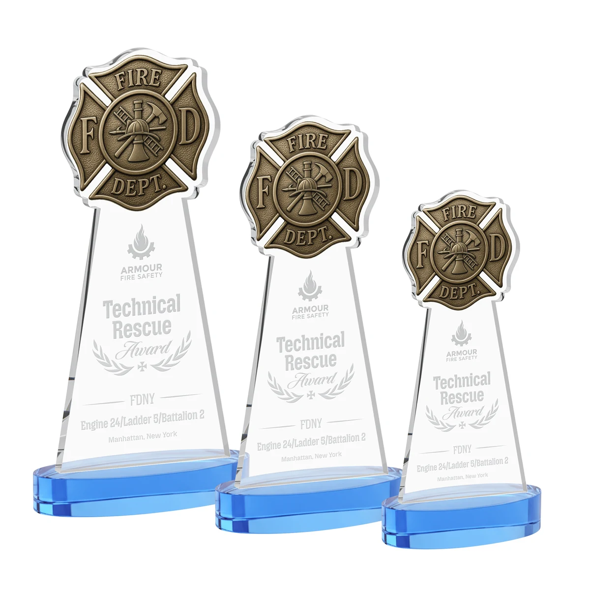 Fire Dept Award on Alberton Base - Sky Blue 1