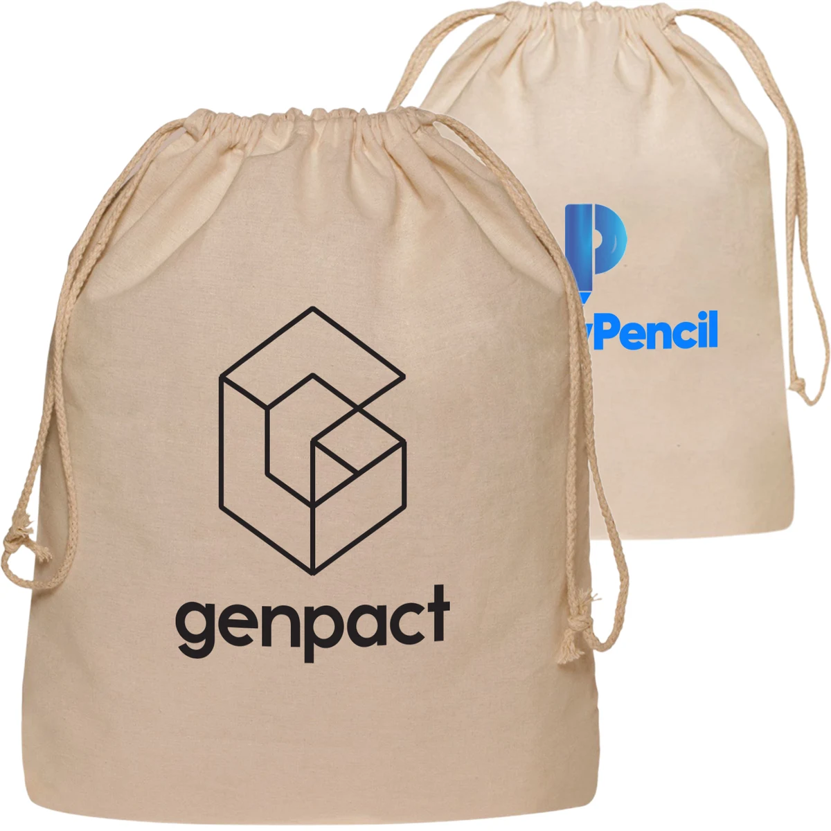 Cinch Up Bags Cotton Drawstring Backpacks 1