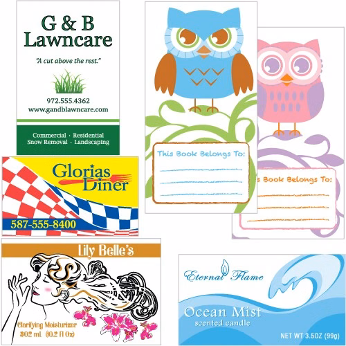 Square Cut Labels
