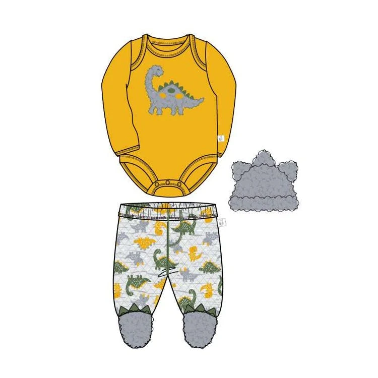 Boy's Quilted Pant Sets with Sherpa Hats Size 0-9 Months 1