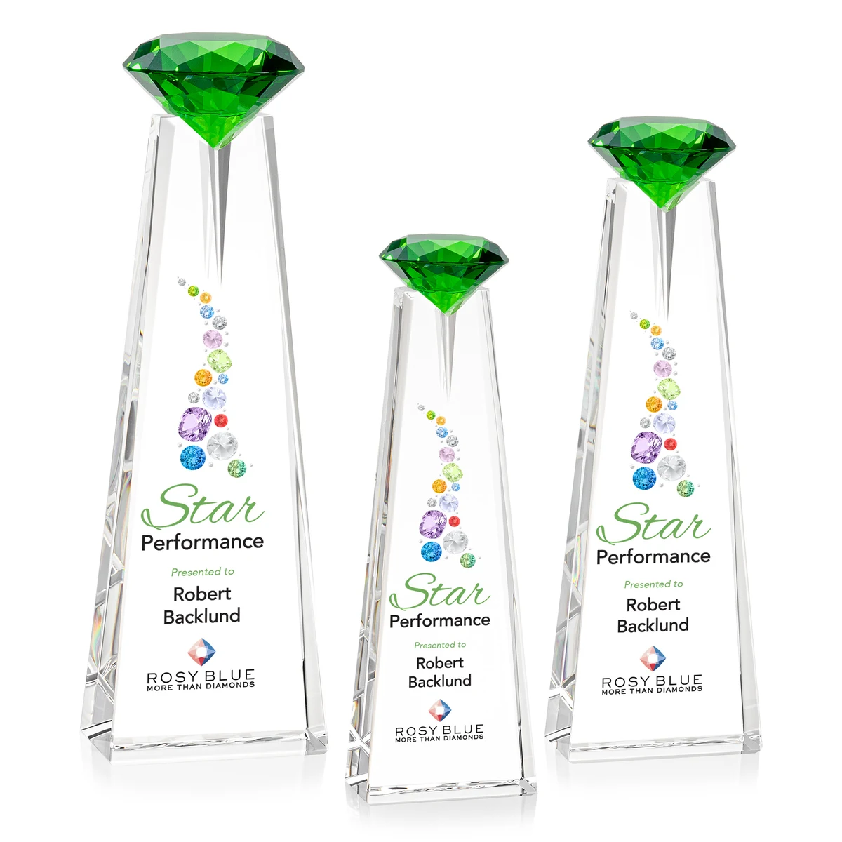 Alicia Gemstone VividPrint™ Award - Optical/Emerald 1