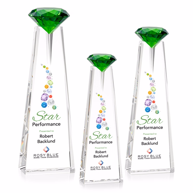 Alicia Gemstone VividPrint™ Award - Optical/Emerald