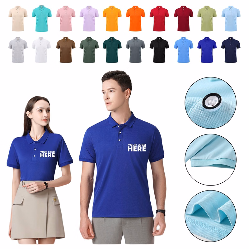 Solid Short Sleeve Polo Shirt