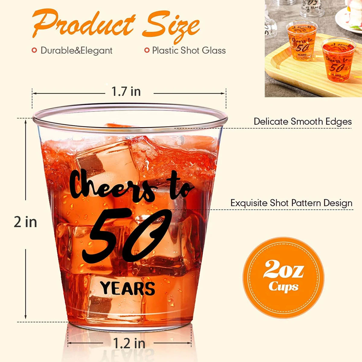 2 oz Disposable Shot Glass Cup 1