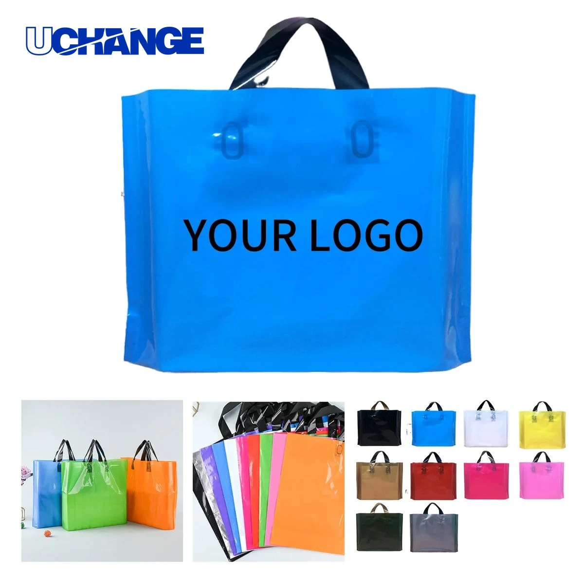 Waterproof PE Plastic Shopping Bag Carrier 1
