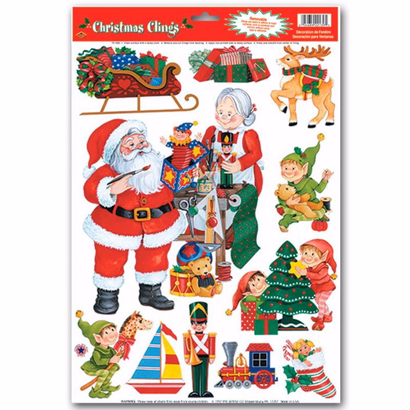 Santa Workshop Clings