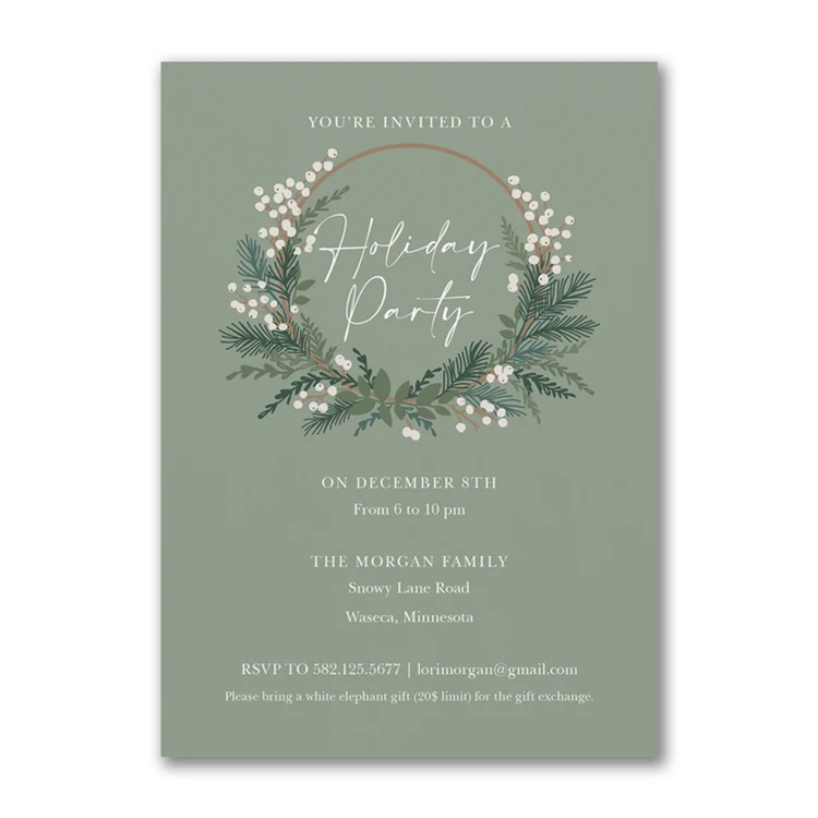 Sage Greens Invitation 1