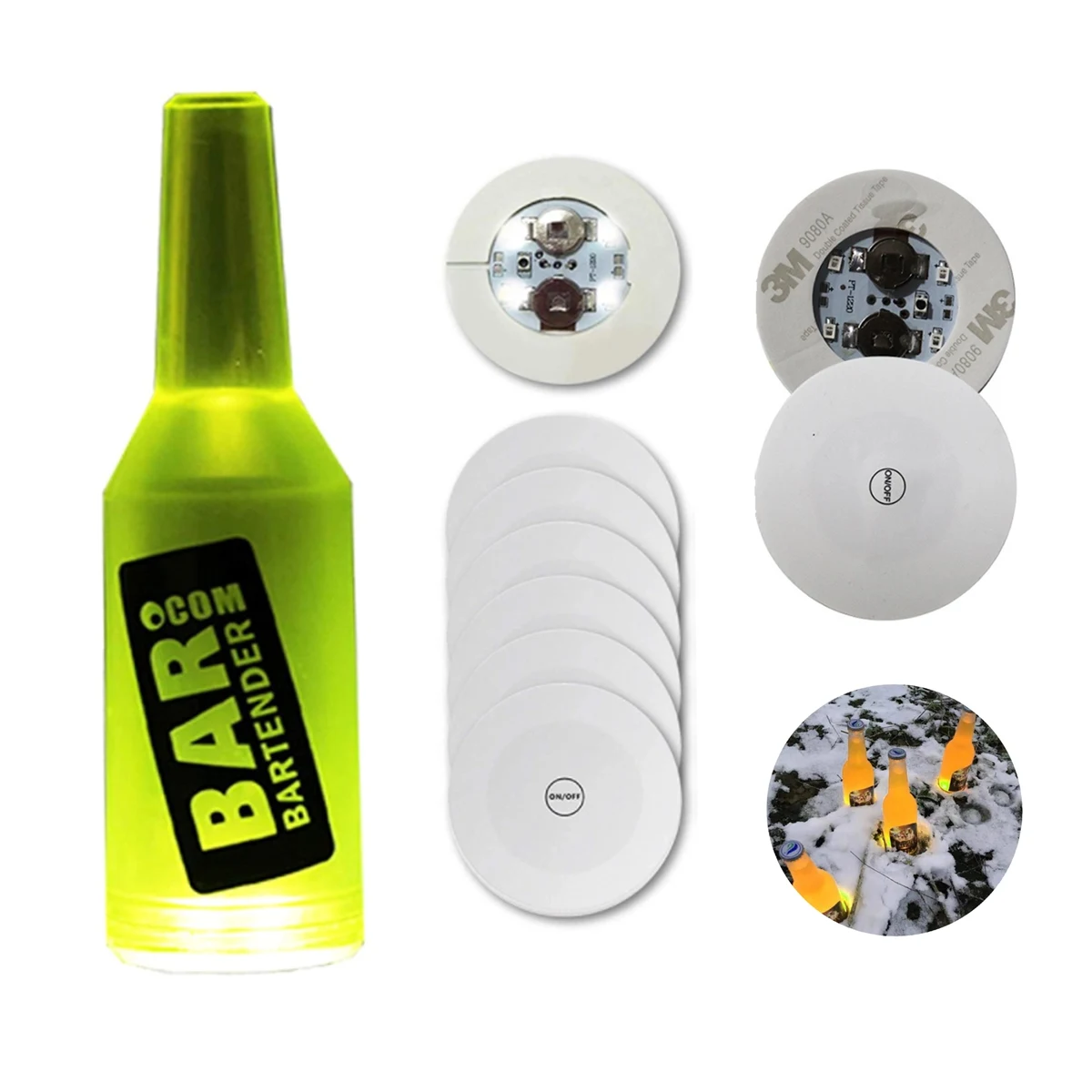 Light Up Bottle/Cup Stickers 1