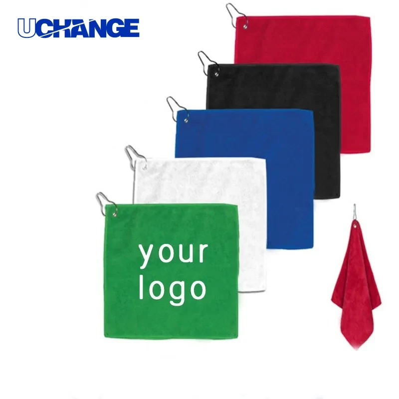 Microfiber Golf Towel with Grommet and Hook for Golf 1