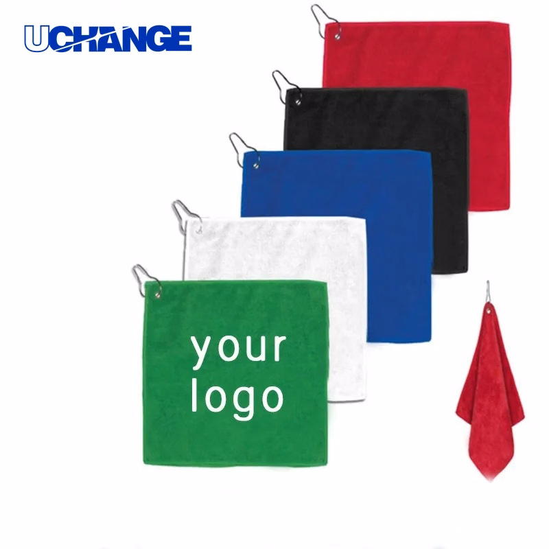 Microfiber Golf Towel with Grommet and Hook for Golf