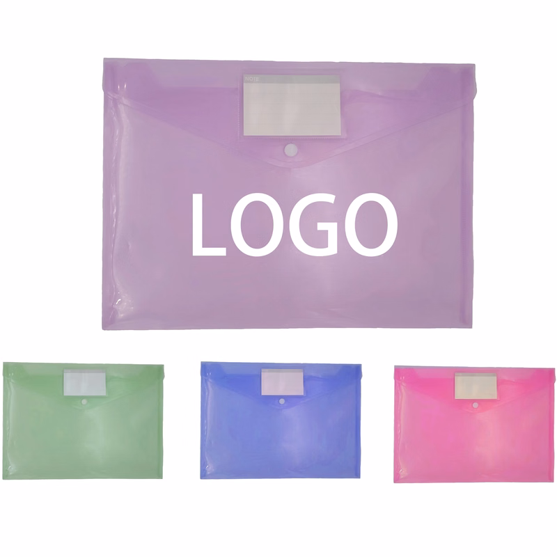 Transparency Candy Color File Bag