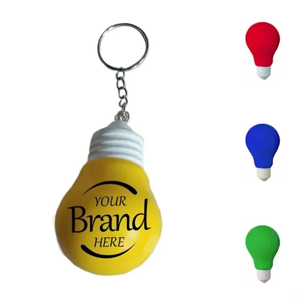 Custom PU Lightbulb Stress Reliever Keychain — Office & Event Giveaway 1