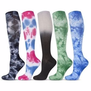 Tie-Dyed Rainbow Pressure Socks