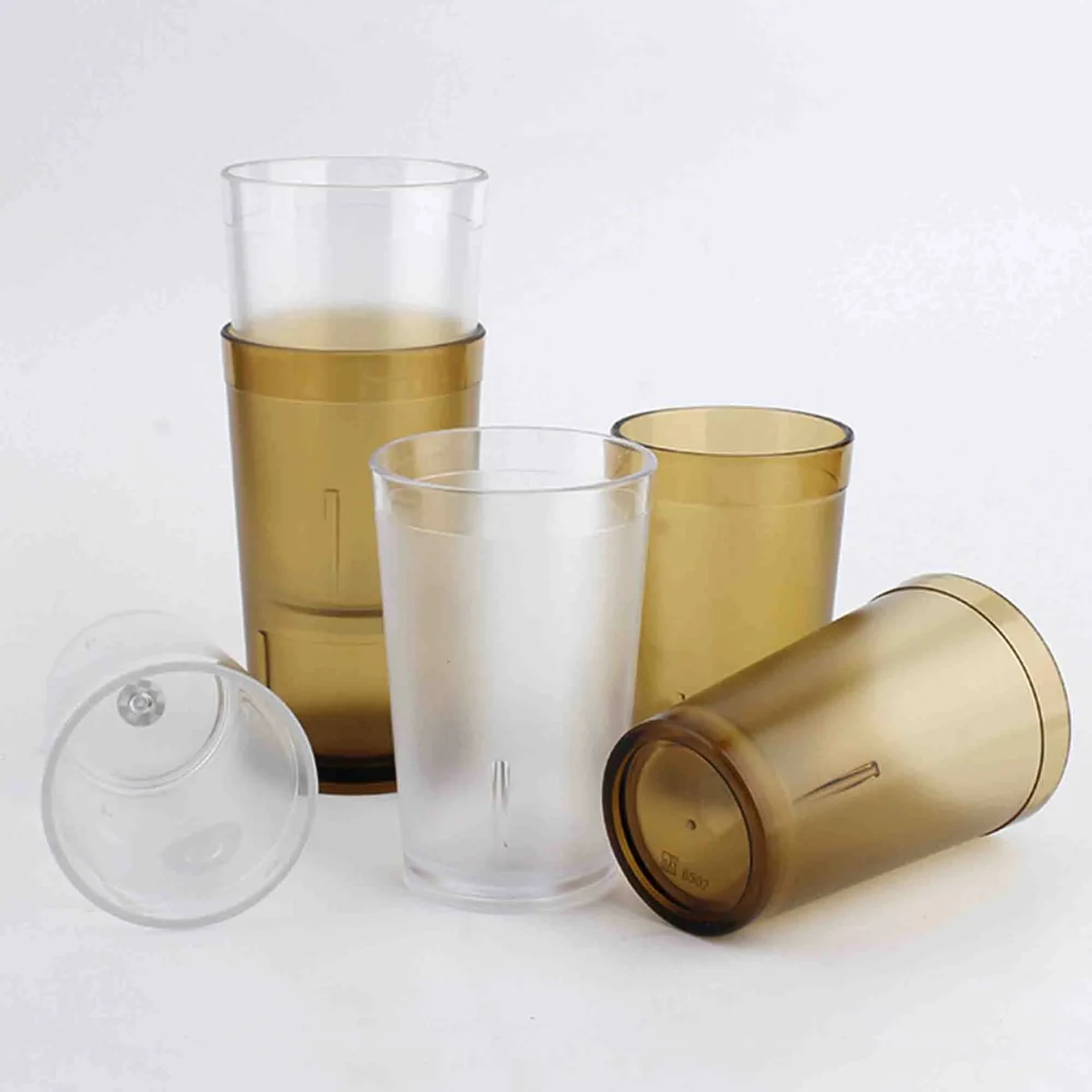 Reusable Drinking Glasses Tumblers Stackable Plastic Cup 1
