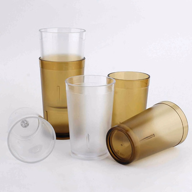 Reusable Drinking Glasses Tumblers Stackable Plastic Cup