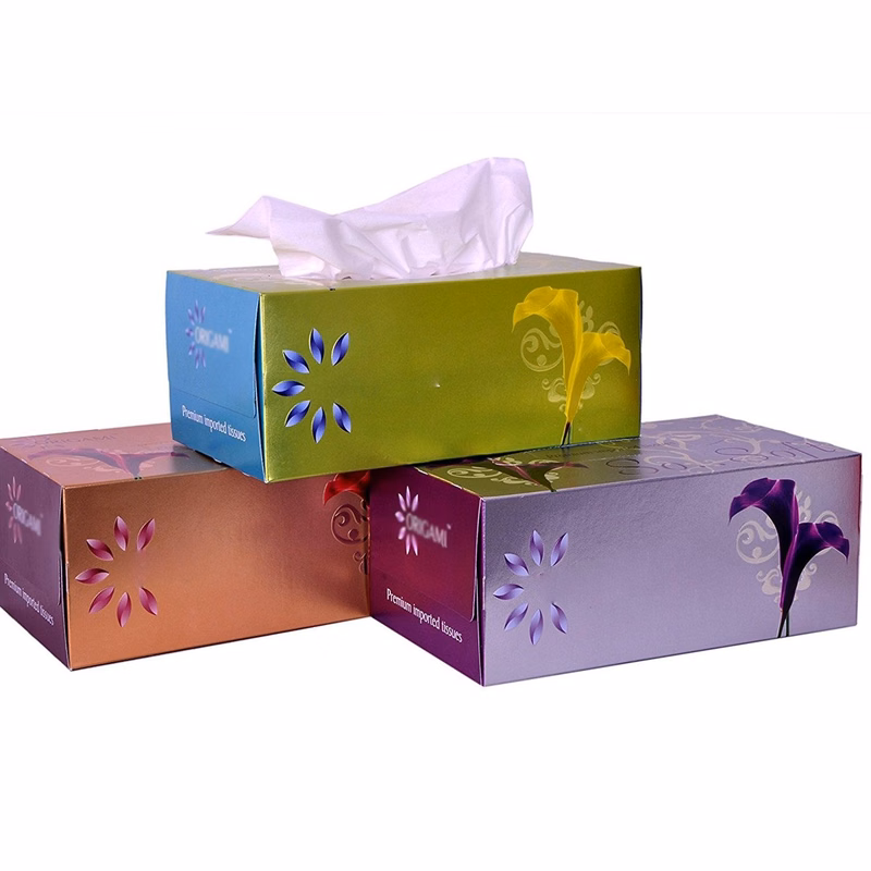 Full Color Printing Tissue Rectangle Box with Tissues