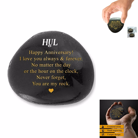 Anniversary Custom Engraved Rock Gifts