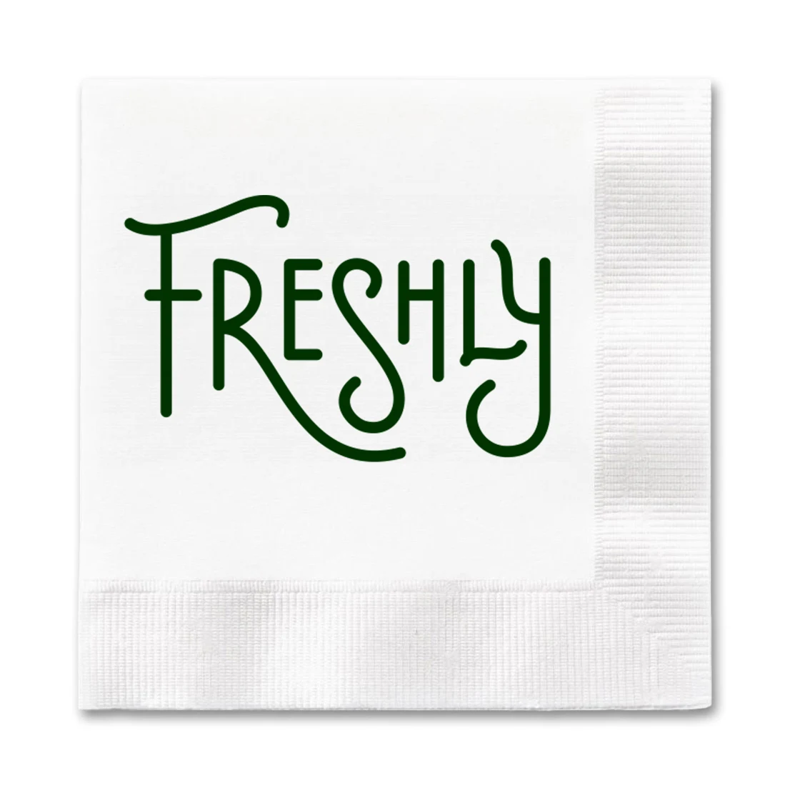 3-Ply White Dinner Napkin - 1/4 Fold, FSC Certified - High Line 1