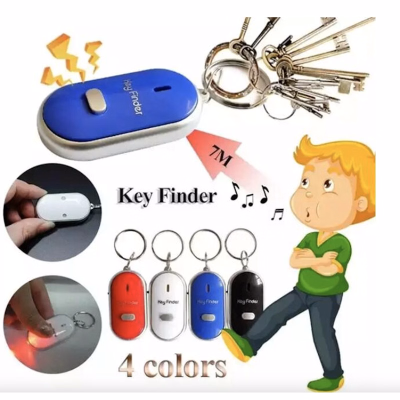 Led Wireless Anti Lost Finder Whistle Keychain