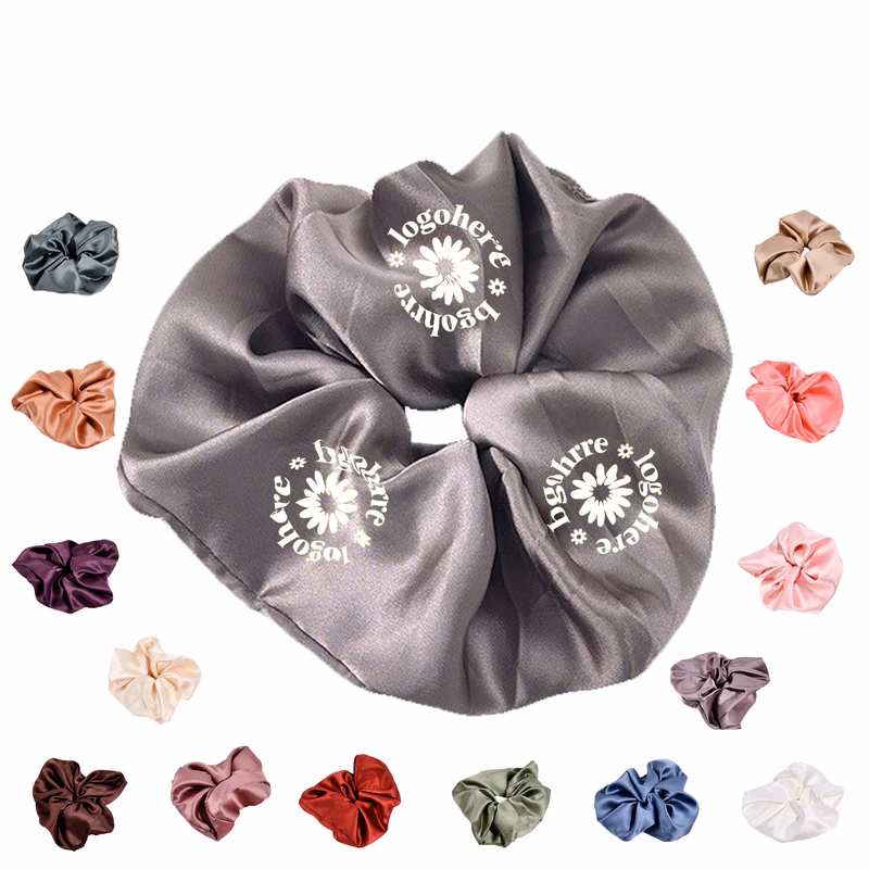 Oversized Thick Satin Hair Scrunchies