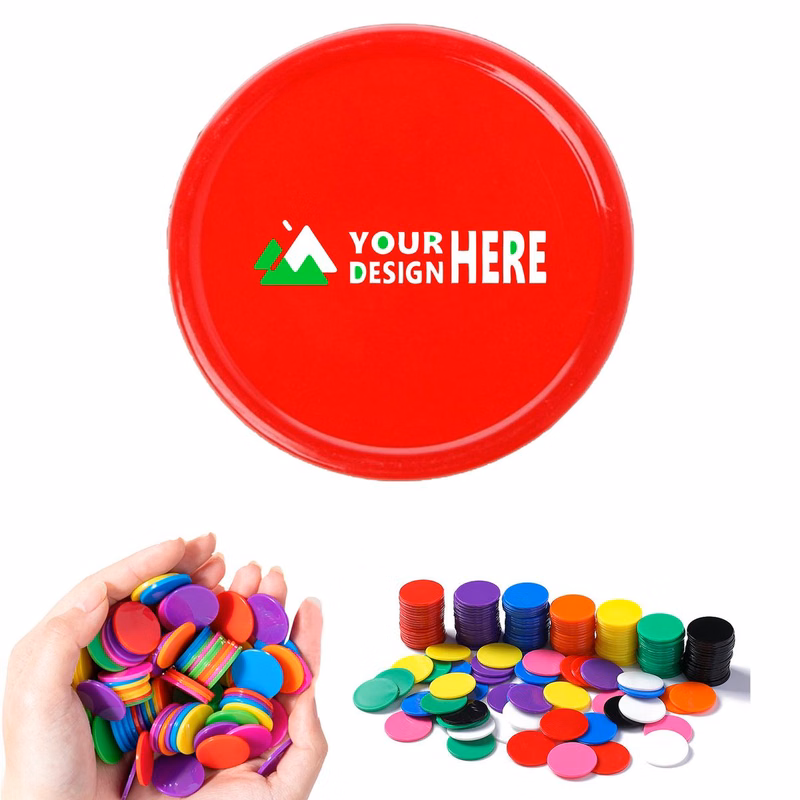 Full Color Imprint Round Plastic Chips Token Coin