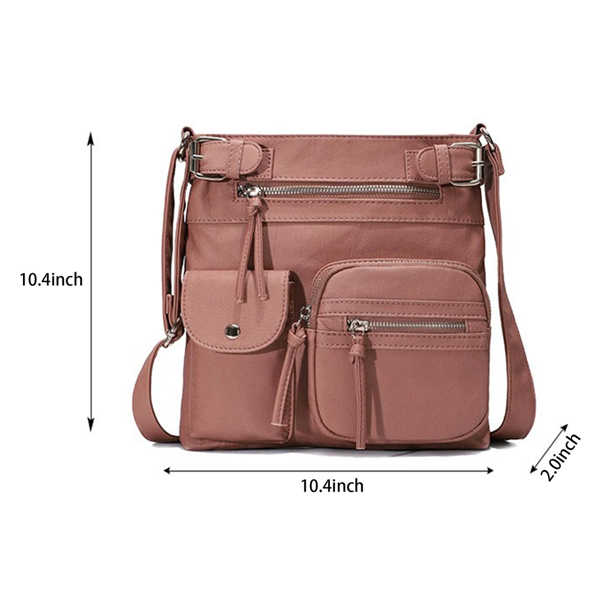Pu Waterproof wear-resistant Cross-body Bag polychromatic 1