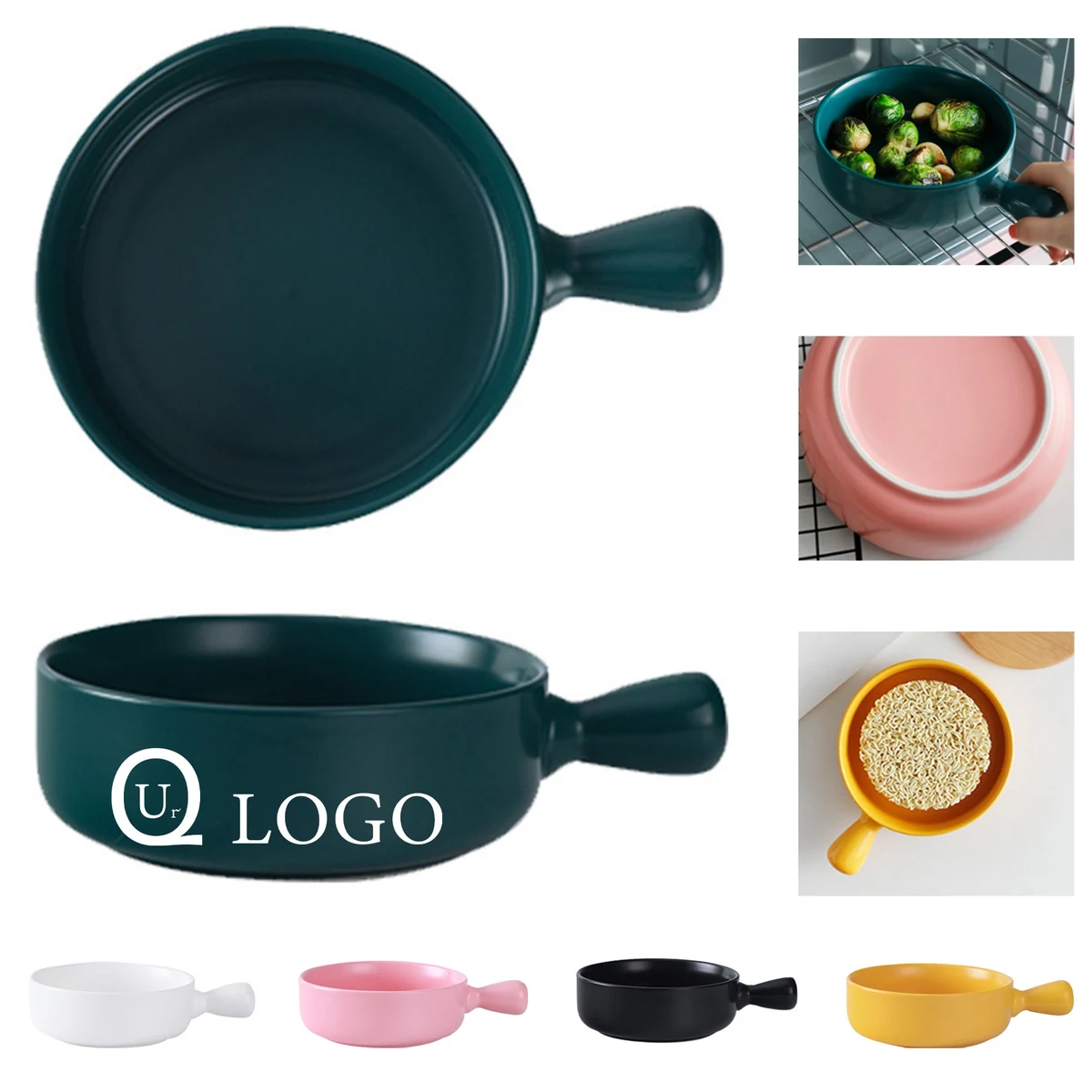French Onion Soup Bowls W/ Handle 1