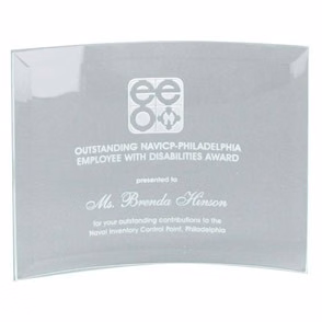 Beveled Glass Crescent Award