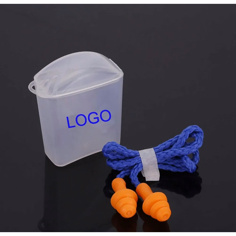 Silicone Corded Earplugs with Carrying Case
