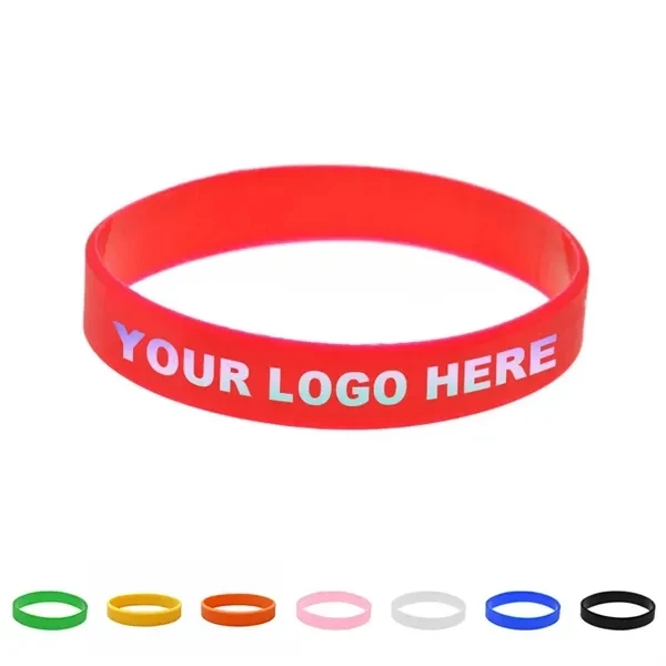 Custom 2.53" Full Color Silicone Wristband — Vibrant Multi-Color Brand Promo 1