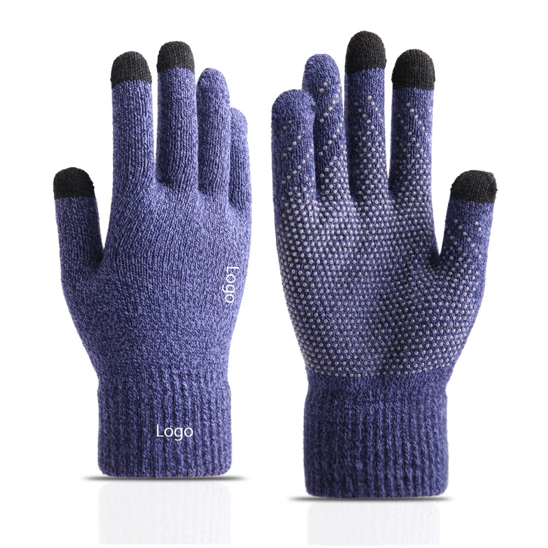 Winter Knit Gloves Touchscreen fingers Anti-Slip Warm Elastic Texting Smart Phone Gloves 1