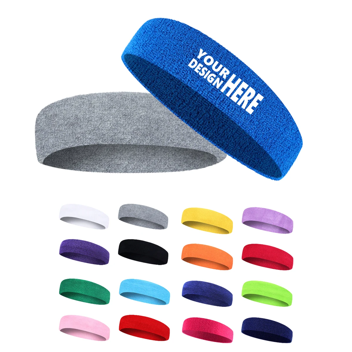 Moisture Wicking Athletic Sweatband For Sports 1