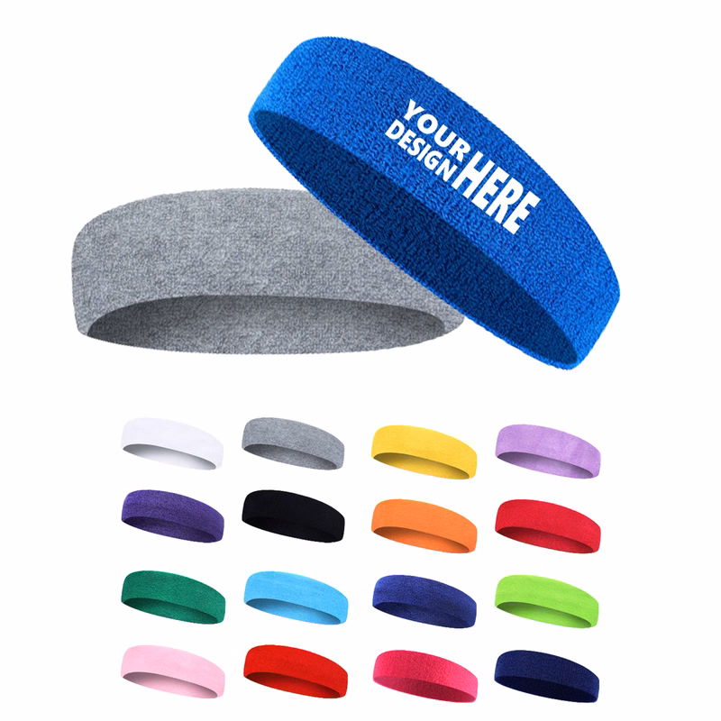 Moisture Wicking Athletic Sweatband For Sports