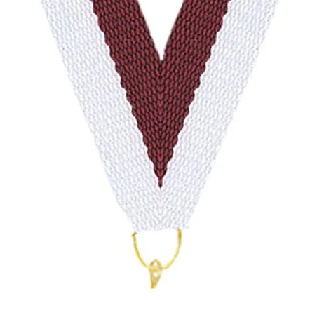 0.875" x 30" Maroon White GoldSnap Clip Stock 1