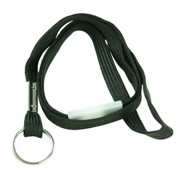 3/8" x 36" Flat Nylon Breakaway Lanyard with Split Ring 1