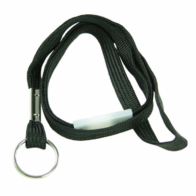 3/8" x 36" Flat Nylon Breakaway Lanyard with Split Ring
