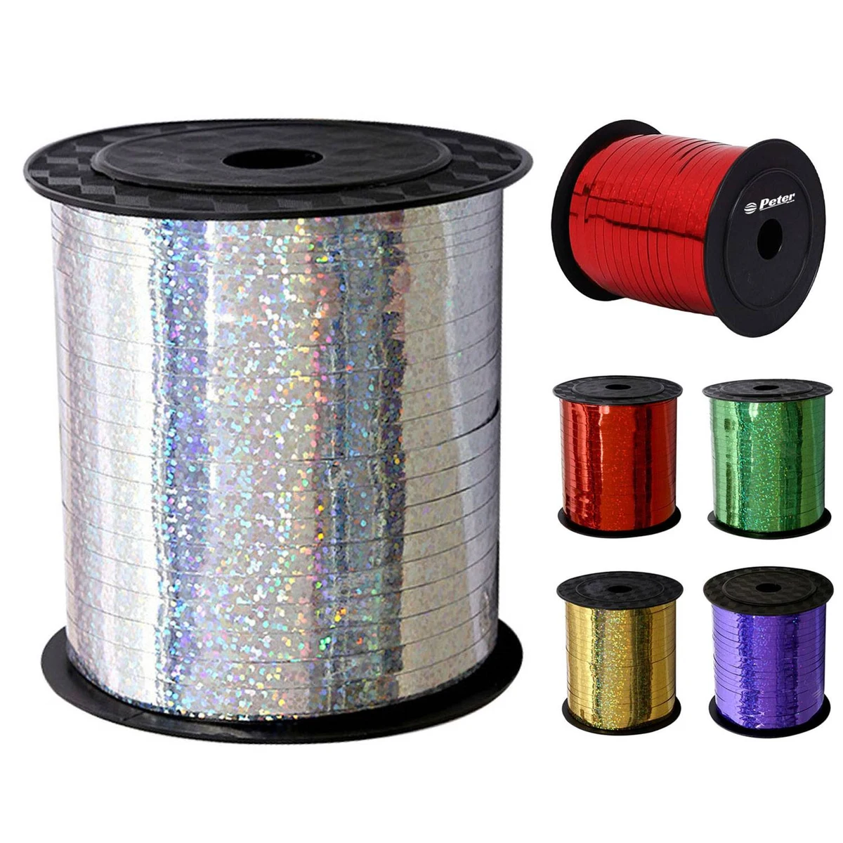 250 Yards Holographic Plastic Curling Ribbon 1